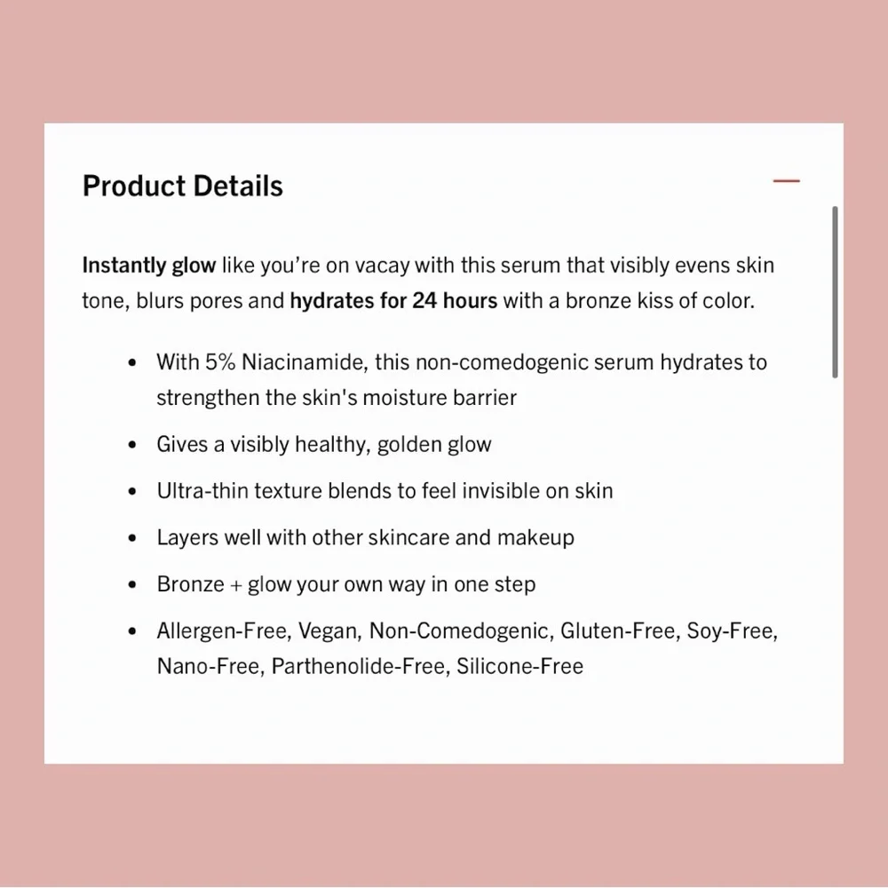 FIRST AID BEAUTY Bronze + Glow Drops With Niacinamide • 8ml NEW